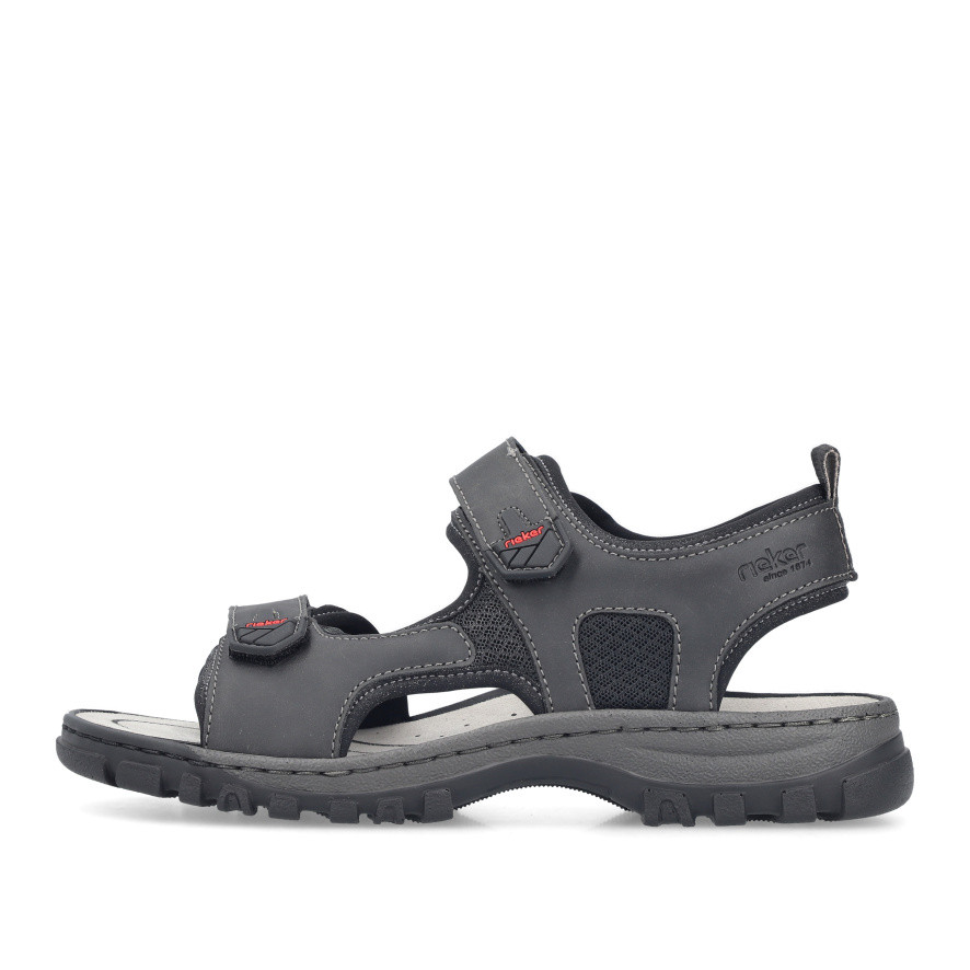 detail Pánské sandály RIEKER 25055-00 černá S6