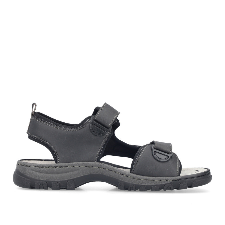 detail Pánské sandály RIEKER 25055-00 černá S6