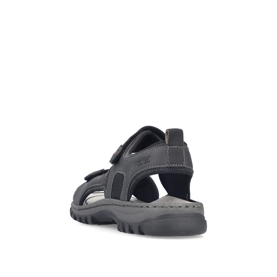 detail Pánské sandály RIEKER 25055-00 černá S6