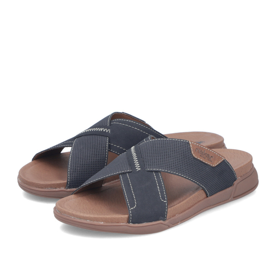 detail Pánské nazouváky RIEKER 27080-14 modrá S6