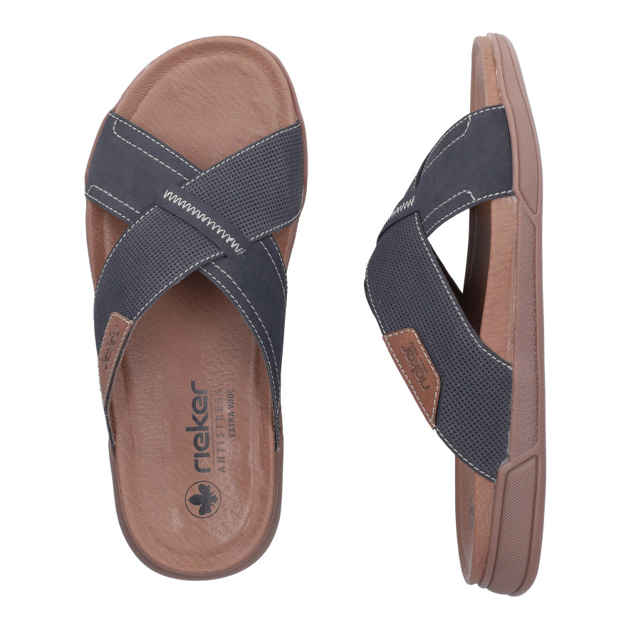 detail Pánské nazouváky RIEKER 27080-14 modrá S6