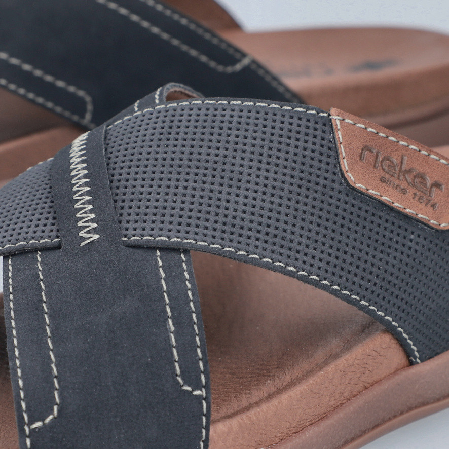 detail Pánské nazouváky RIEKER 27080-14 modrá S6