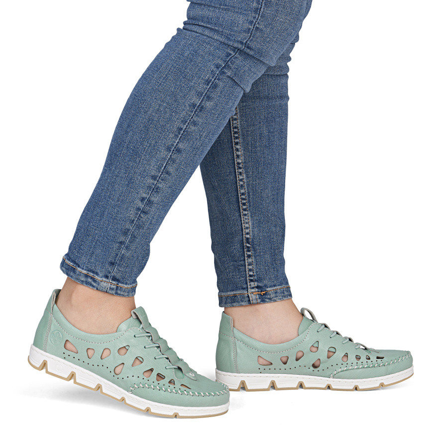 detail Dámské tenisky RIEKER 49956-52 zelená S6