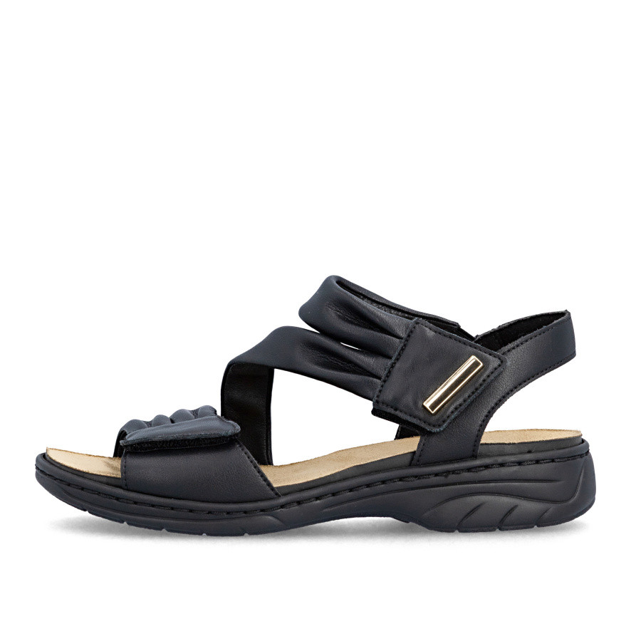 detail Dámské sandály RIEKER 64562-00 černá S6