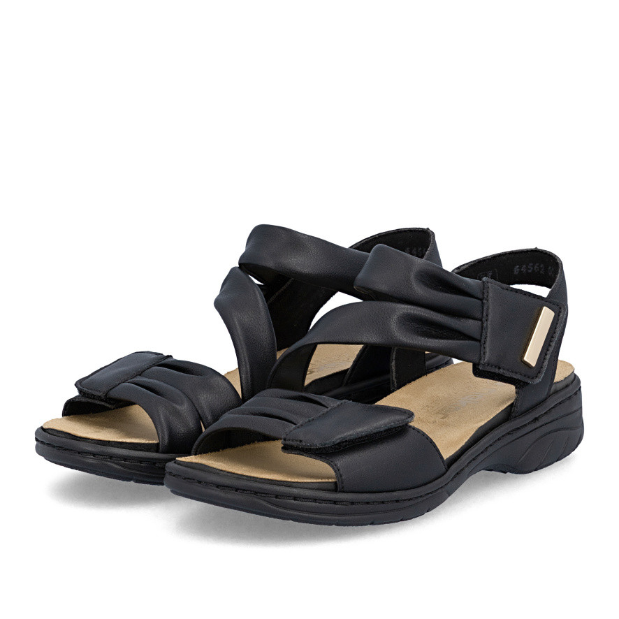 detail Dámské sandály RIEKER 64562-00 černá S6