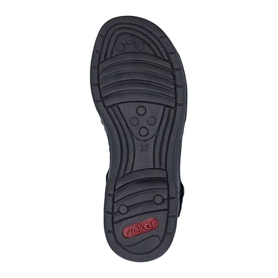 detail Dámské sandály RIEKER 64562-00 černá S6