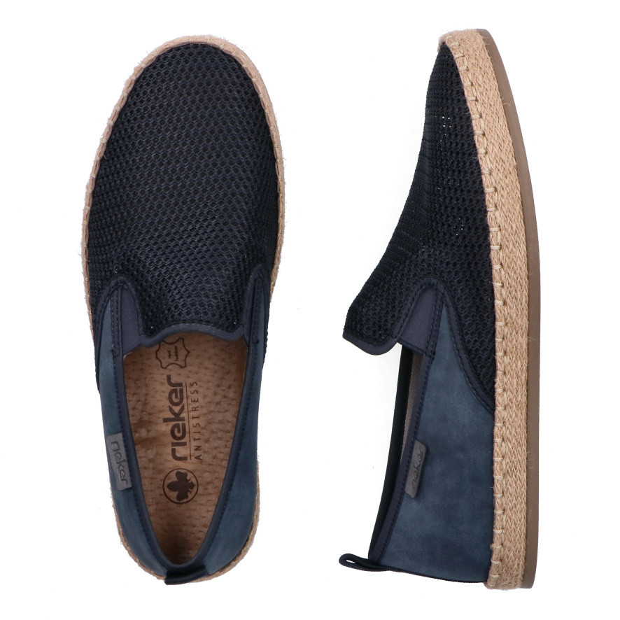 detail Pánské mokasíny RIEKER B2661-14 modrá S6