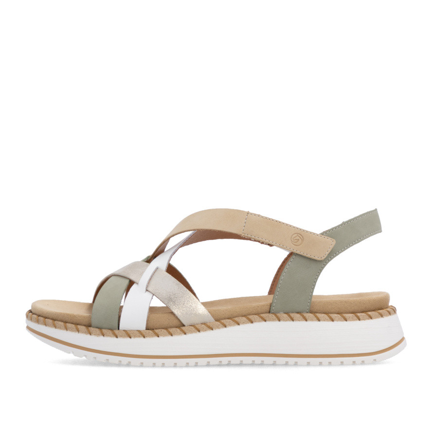 detail Dámské sandály REMONTE D3J53-52 zelená S6