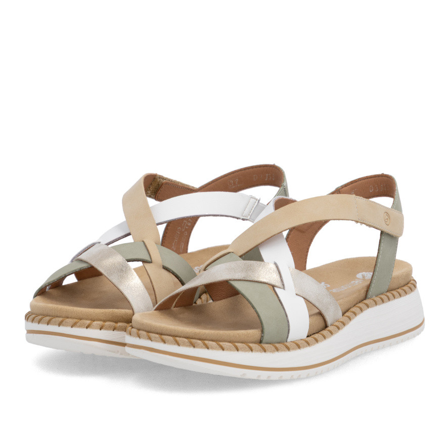 detail Dámské sandály REMONTE D3J53-52 zelená S6