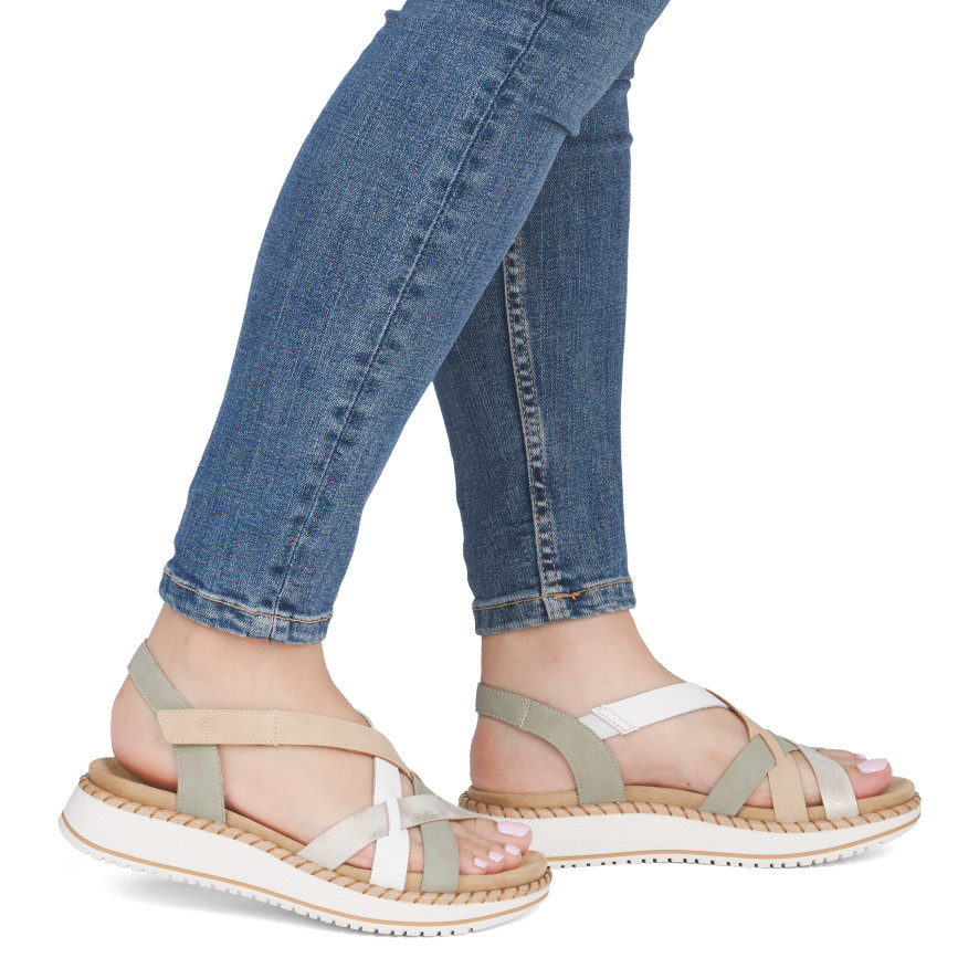 detail Dámské sandály REMONTE D3J53-52 zelená S6