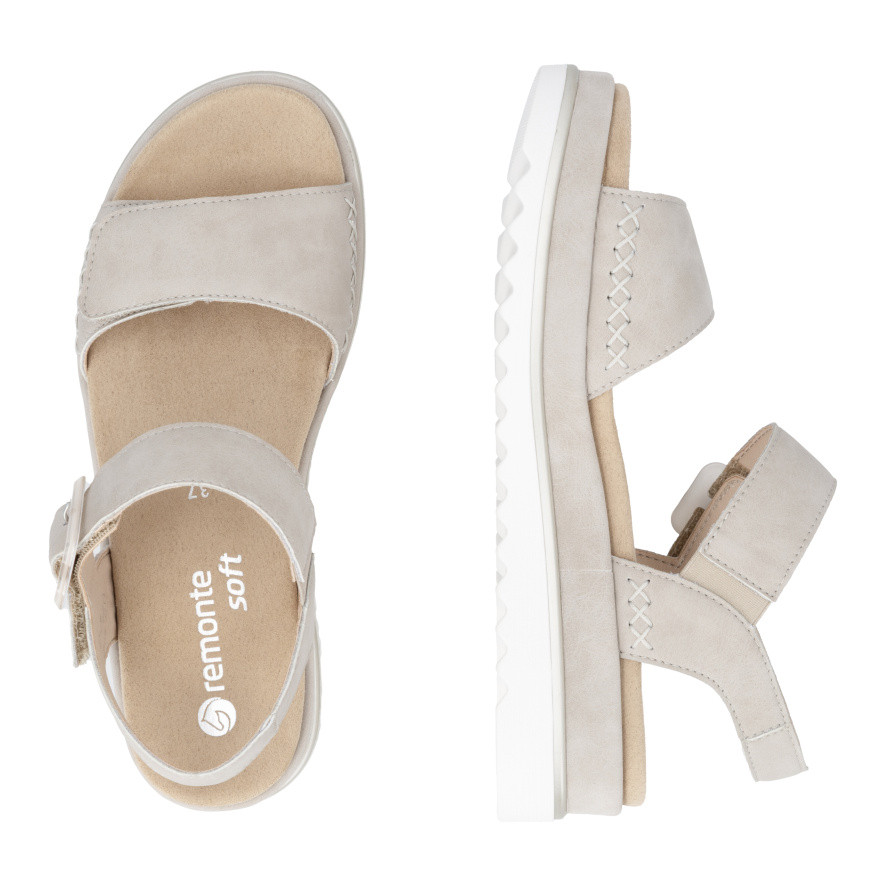 detail Dámské sandály REMONTE D3P53-62 béžová S6