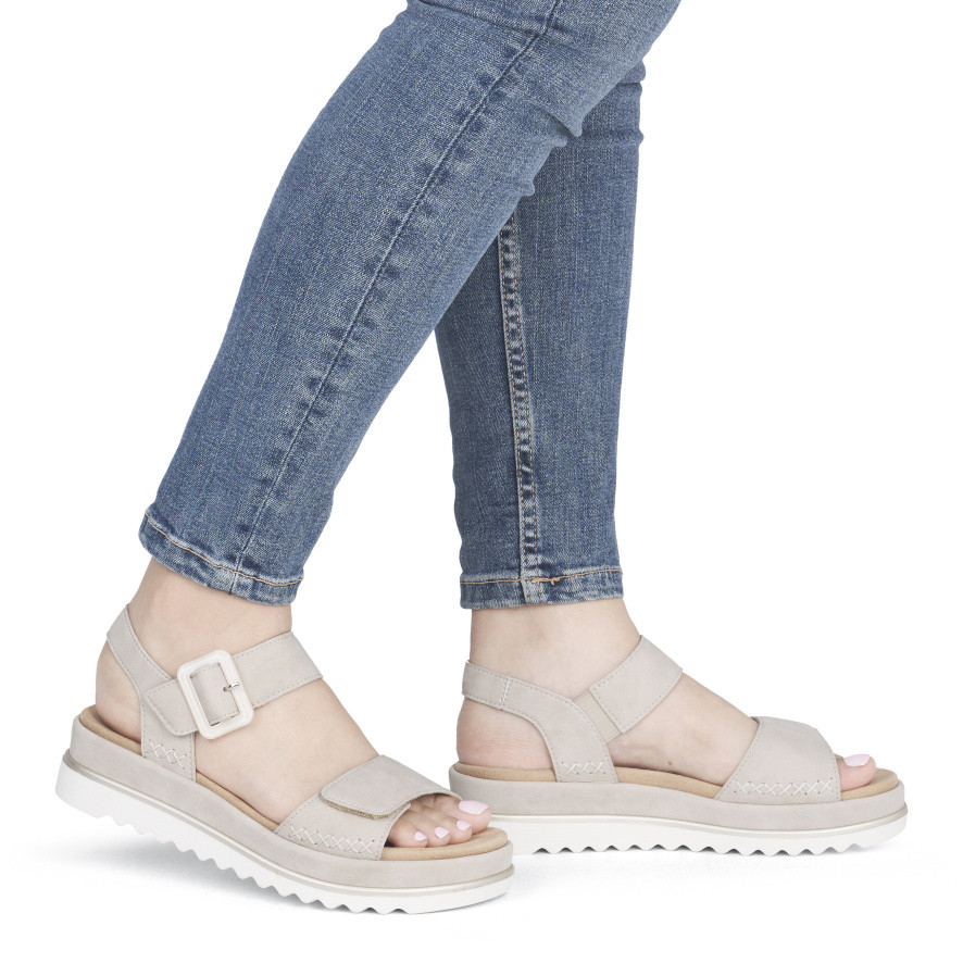 detail Dámské sandály REMONTE D3P53-62 béžová S6