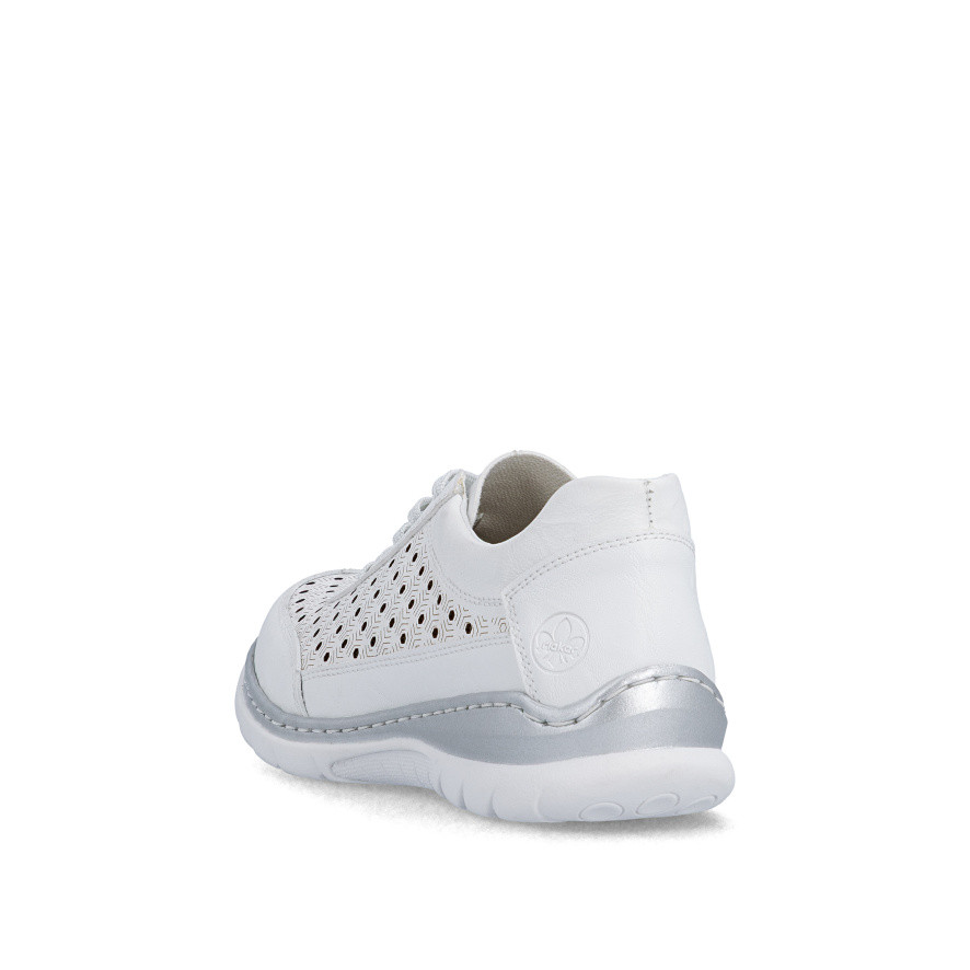 detail Dámske poltopánky RIEKER L3217-80 biela S6