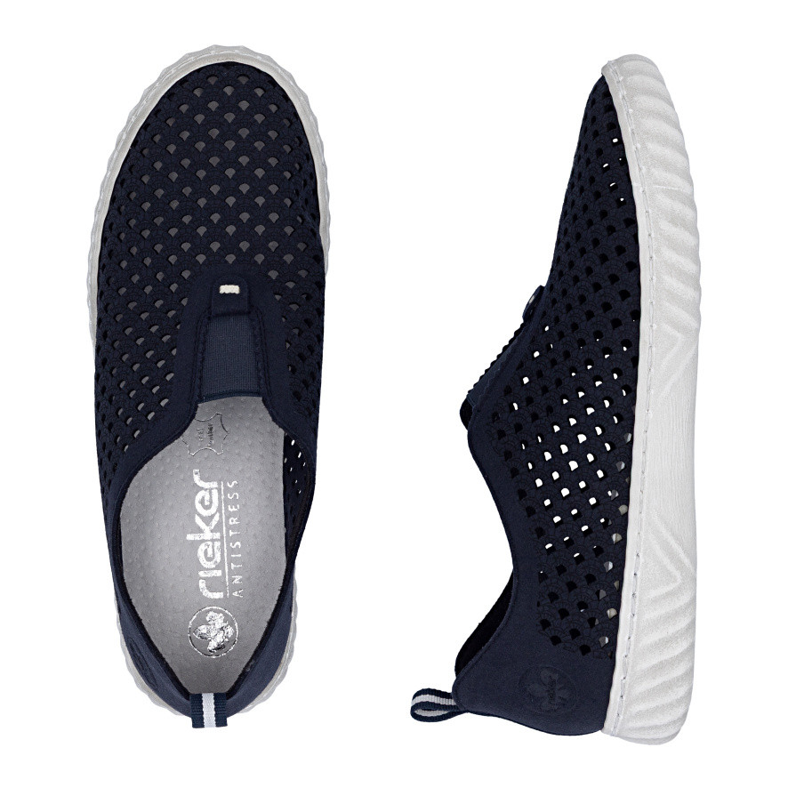 detail Dámské mokasíny RIEKER N0965-14 modrá S6