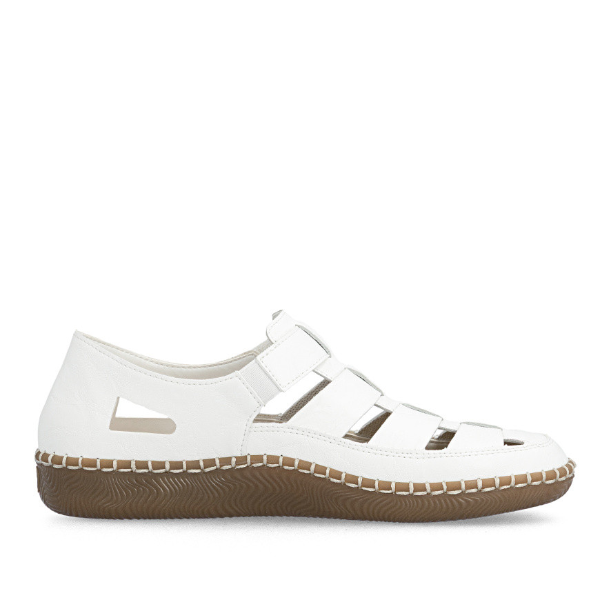 detail Dámské sandály RIEKER N2453-80 bílá S6