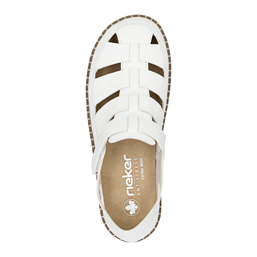 detail Dámské sandály RIEKER N2453-80 bílá S6
