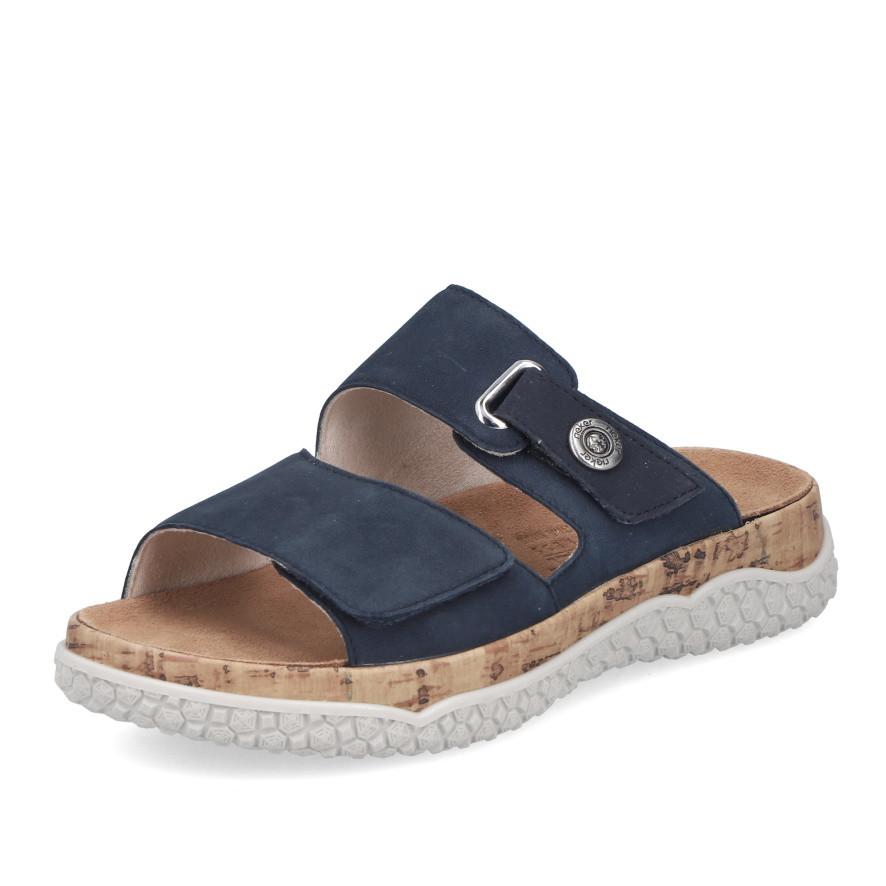 detail Dámské nazouváky RIEKER V0300-14 modrá S6