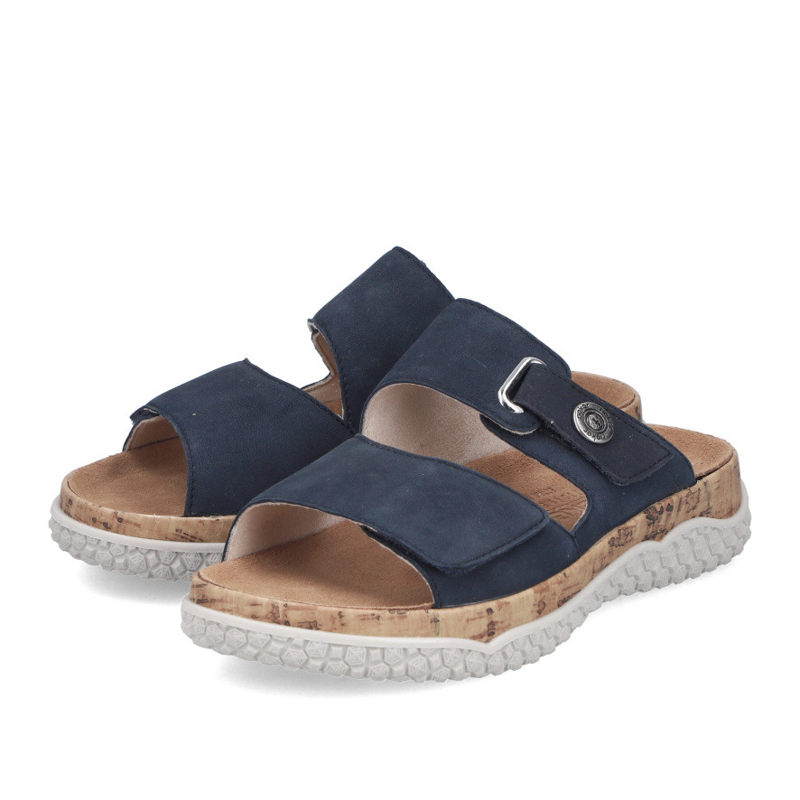 detail Dámské nazouváky RIEKER V0300-14 modrá S6