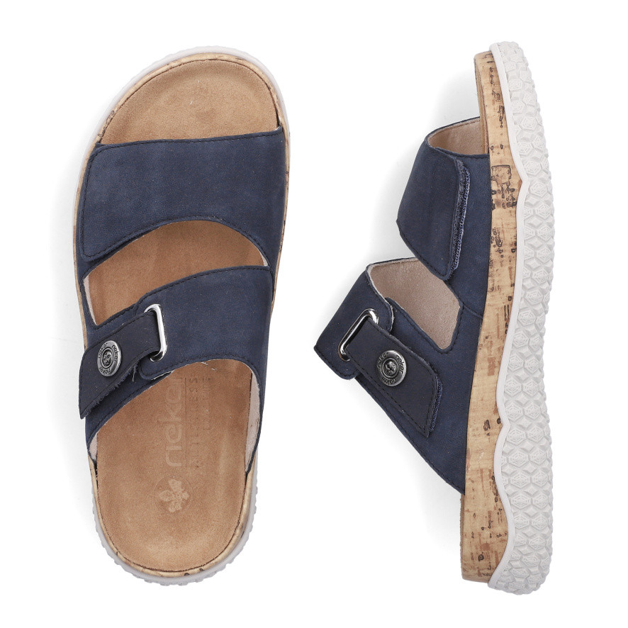 detail Dámské nazouváky RIEKER V0300-14 modrá S6