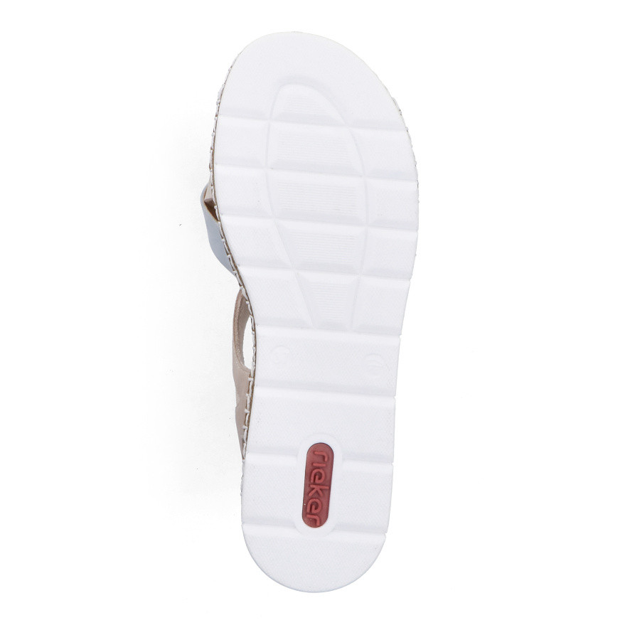 detail Dámské sandály RIEKER V1269-90 béžová S6