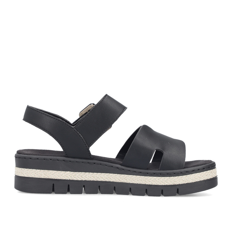 detail Dámské sandály RIEKER V4952-00 černá S6