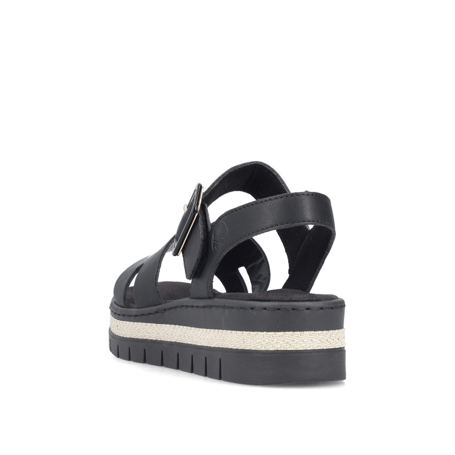 detail Dámské sandály RIEKER V4952-00 černá S6