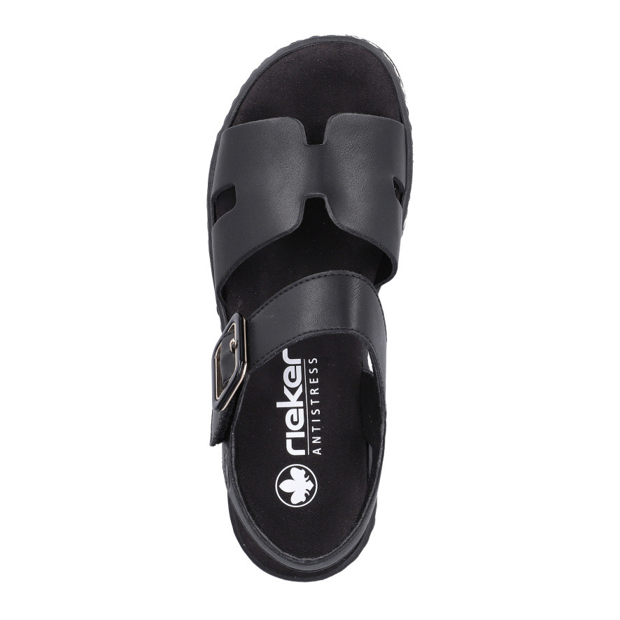 detail Dámské sandály RIEKER V4952-00 černá S6