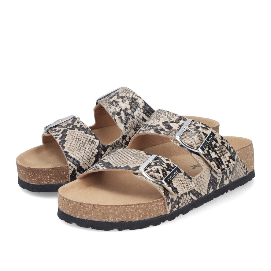 detail Dámské nazouváky RIEKER V6391-20 béžová S6