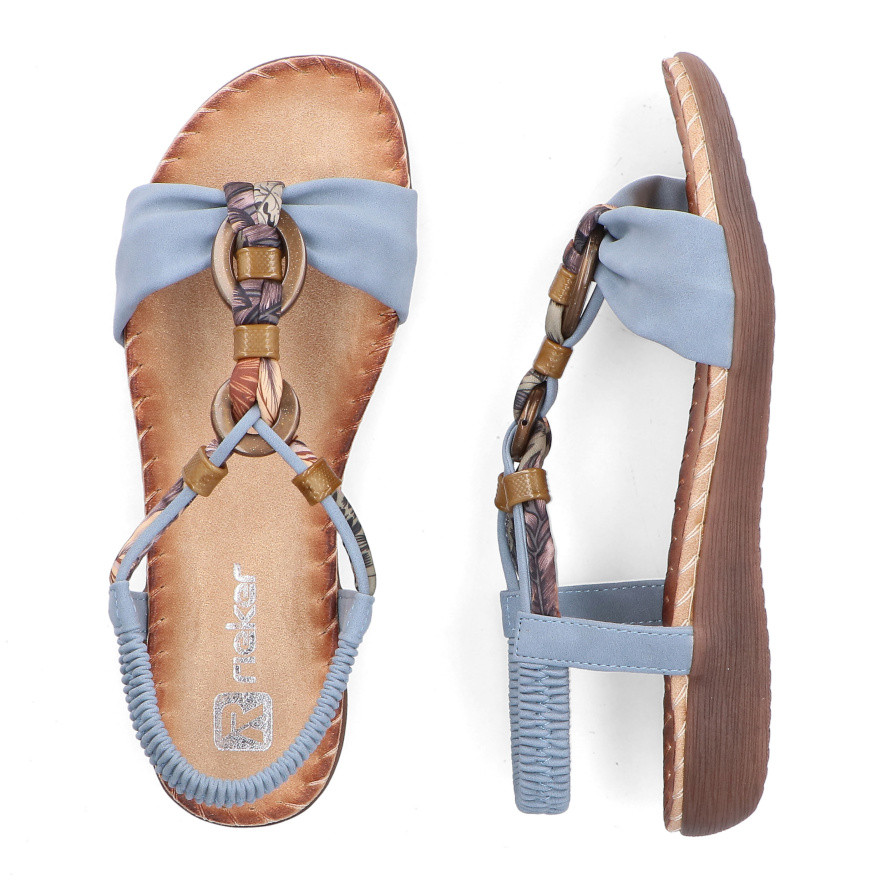 detail Dámské sandály RIEKER V7568-14 modrá S6