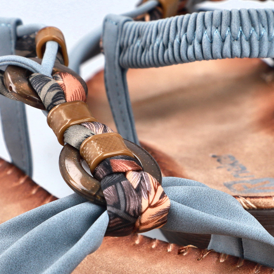 detail Dámské sandály RIEKER V7568-14 modrá S6