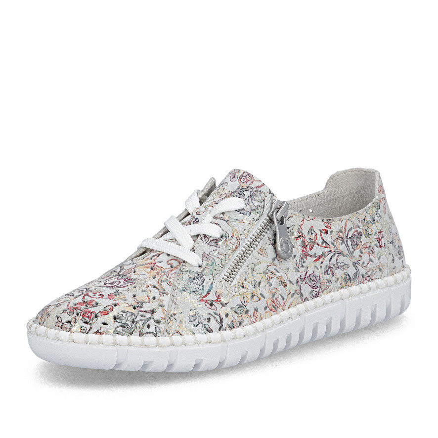 detail Dámské polobotky RIEKER M2306-92 šedá S6