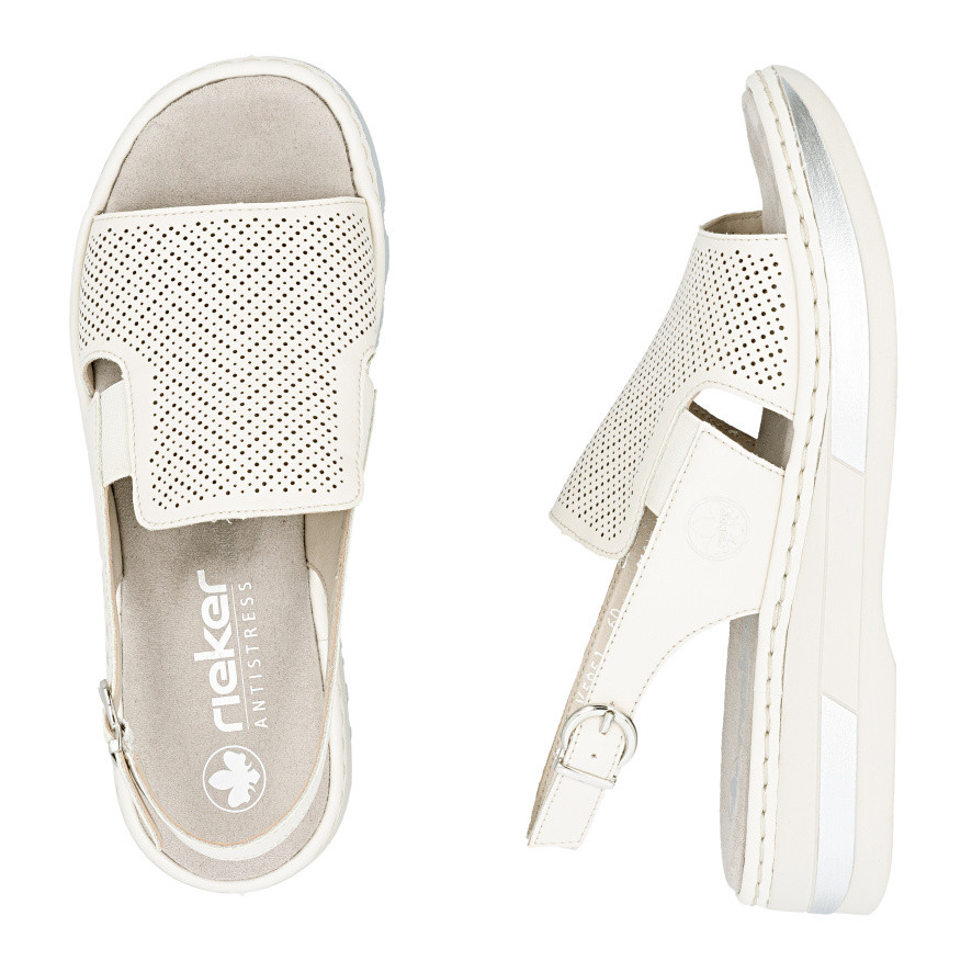 detail Dámské sandály RIEKER V5951-60 béžová S6