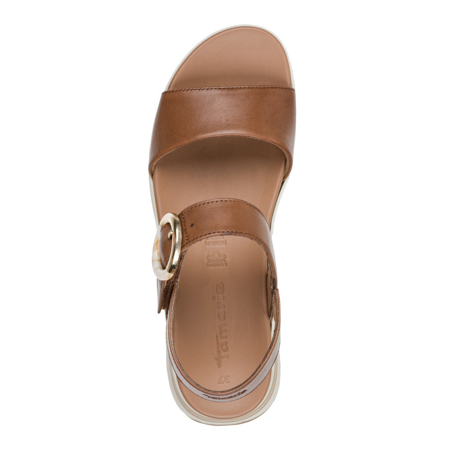 detail Dámské sandály TAMARIS 1-28254-46   COGNAC LEATHER 348   F/S6