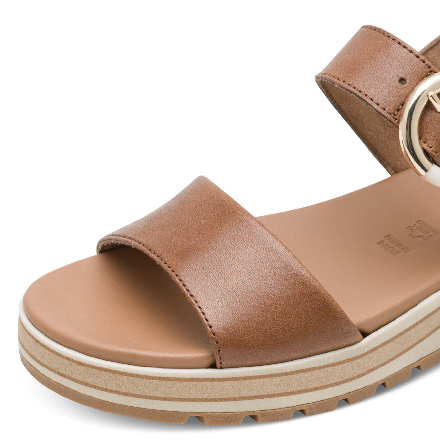 detail Dámské sandály TAMARIS 1-28254-46   COGNAC LEATHER 348   F/S6