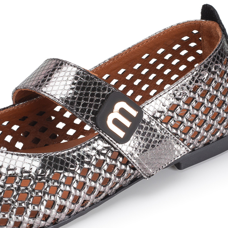 detail Dámské baleríny IBERIUS 0820-56-2838 17 šedá S6