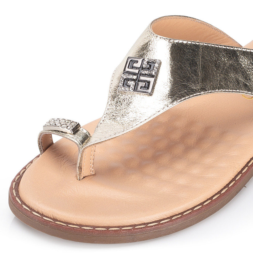 detail Dámské nazouváky IBERIUS G693-101-1 04-1 zlatá S6