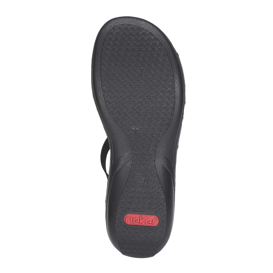 detail Dámské sandály RIEKER 60806-00 černá S6