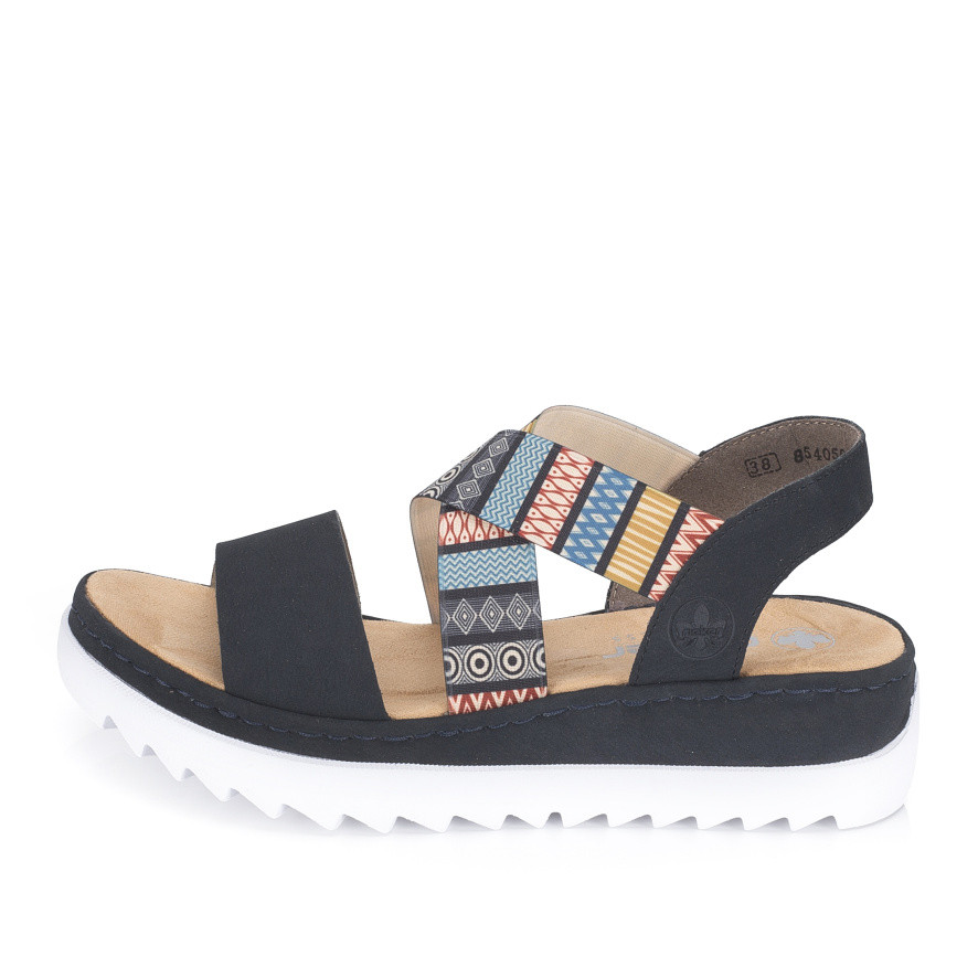 detail Dámské sandály RIEKER V44G8-14 modrá S6