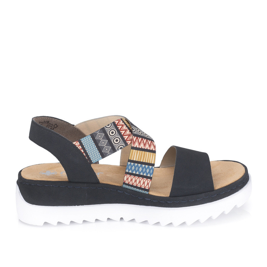 detail Dámské sandály RIEKER V44G8-14 modrá S6