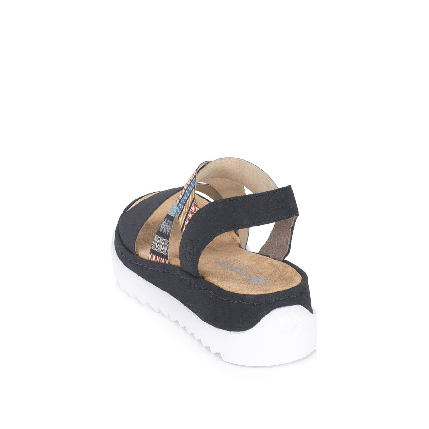 detail Dámské sandály RIEKER V44G8-14 modrá S6