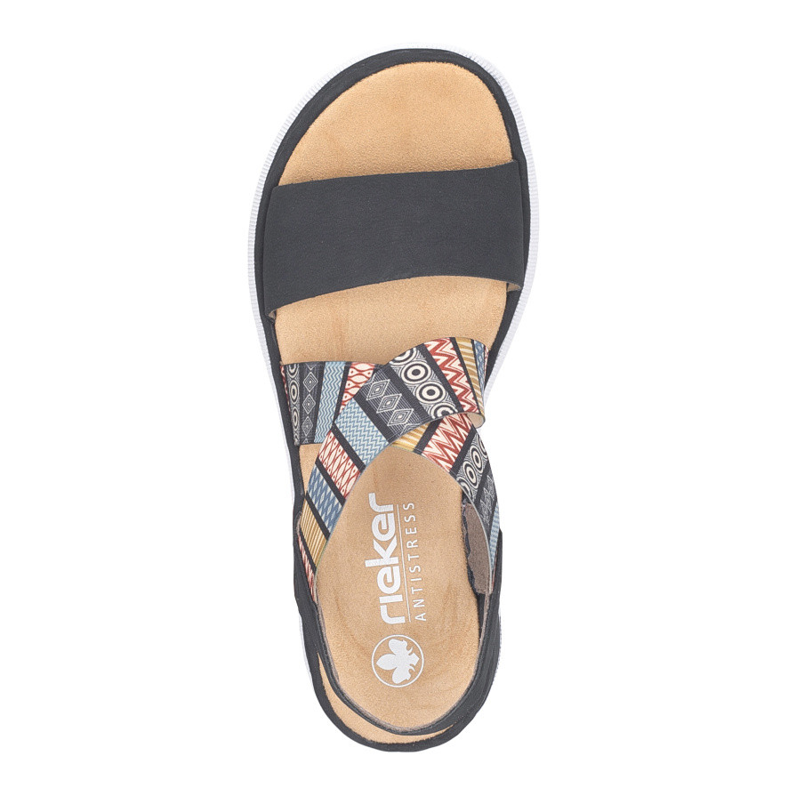 detail Dámské sandály RIEKER V44G8-14 modrá S6