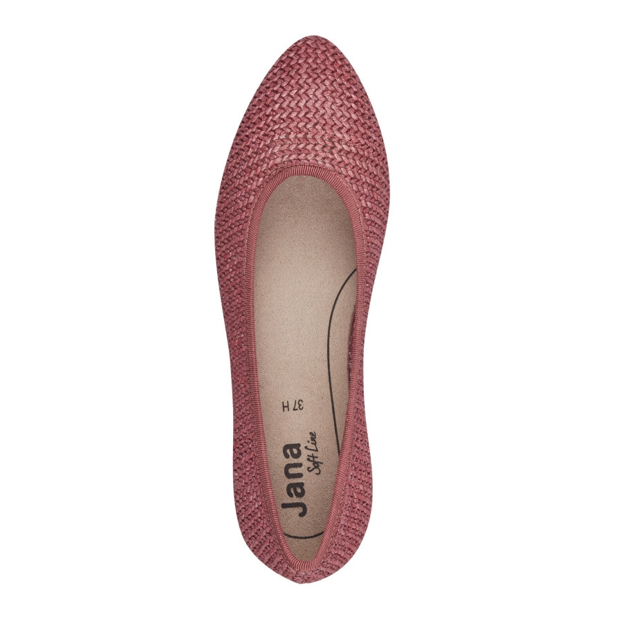 detail Dámské baleríny JANA JAN-10204258-S4 růžová