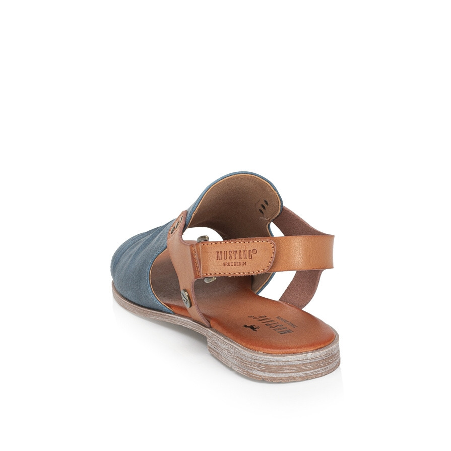 detail Dámské sandály MUSTANG 1388808-8 modrá S4