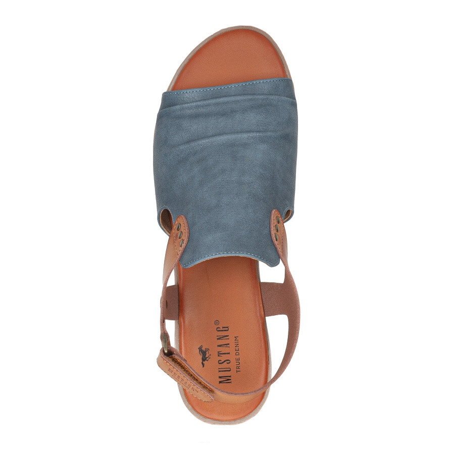 detail Dámské sandály MUSTANG 1388808-8 modrá S4