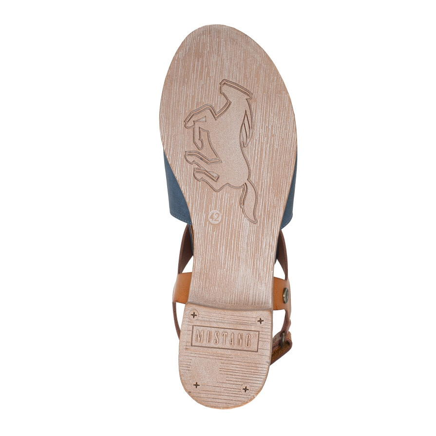 detail Dámské sandály MUSTANG 1388808-8 modrá S4