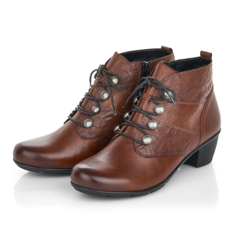 detail Dámská kotníková obuv REMONTE R7581-24 hnědá W0