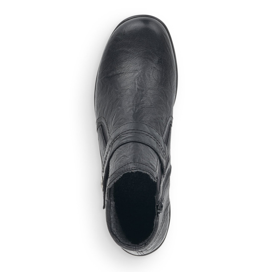 detail Dámská kotníková obuv REMONTE R7672-01 černá W0