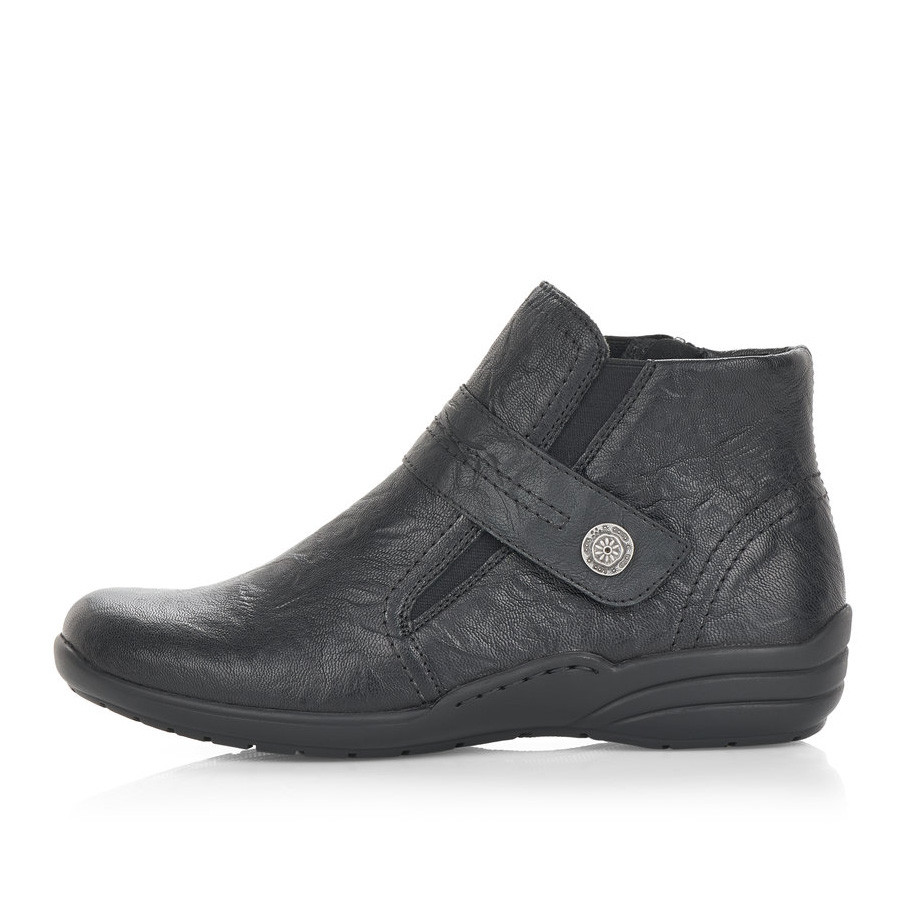 detail Dámská kotníková obuv REMONTE R7672-01 černá W0