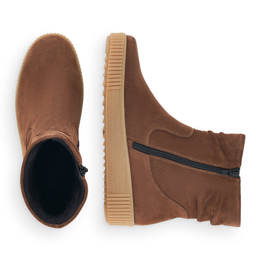 detail Dámská kotníková obuv REMONTE R7993-24 hnědá W0