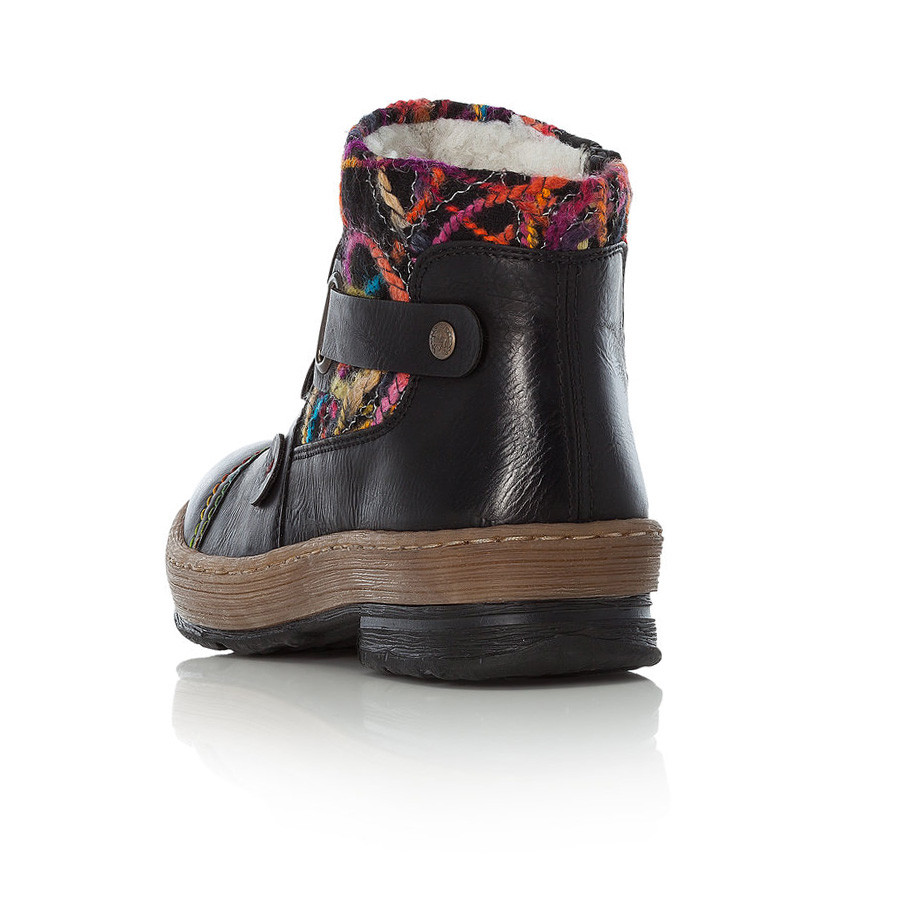 detail Dámská kotníková obuv RIEKER Z6759-00 černá W4